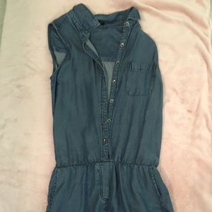 Denim romper